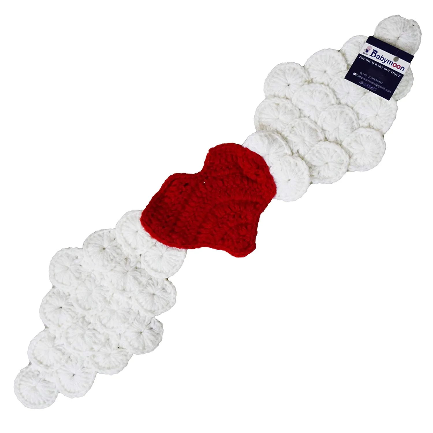 Babymoon Crochet Wings New Born Baby Photography Shoot Props Costumes - White