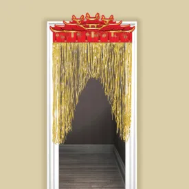Chinese New Year Door Curtain Hot-Stamped