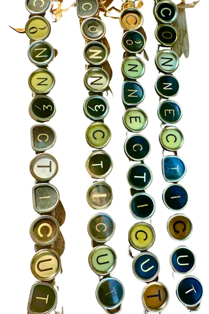 CT Typewriter Key Bracelet