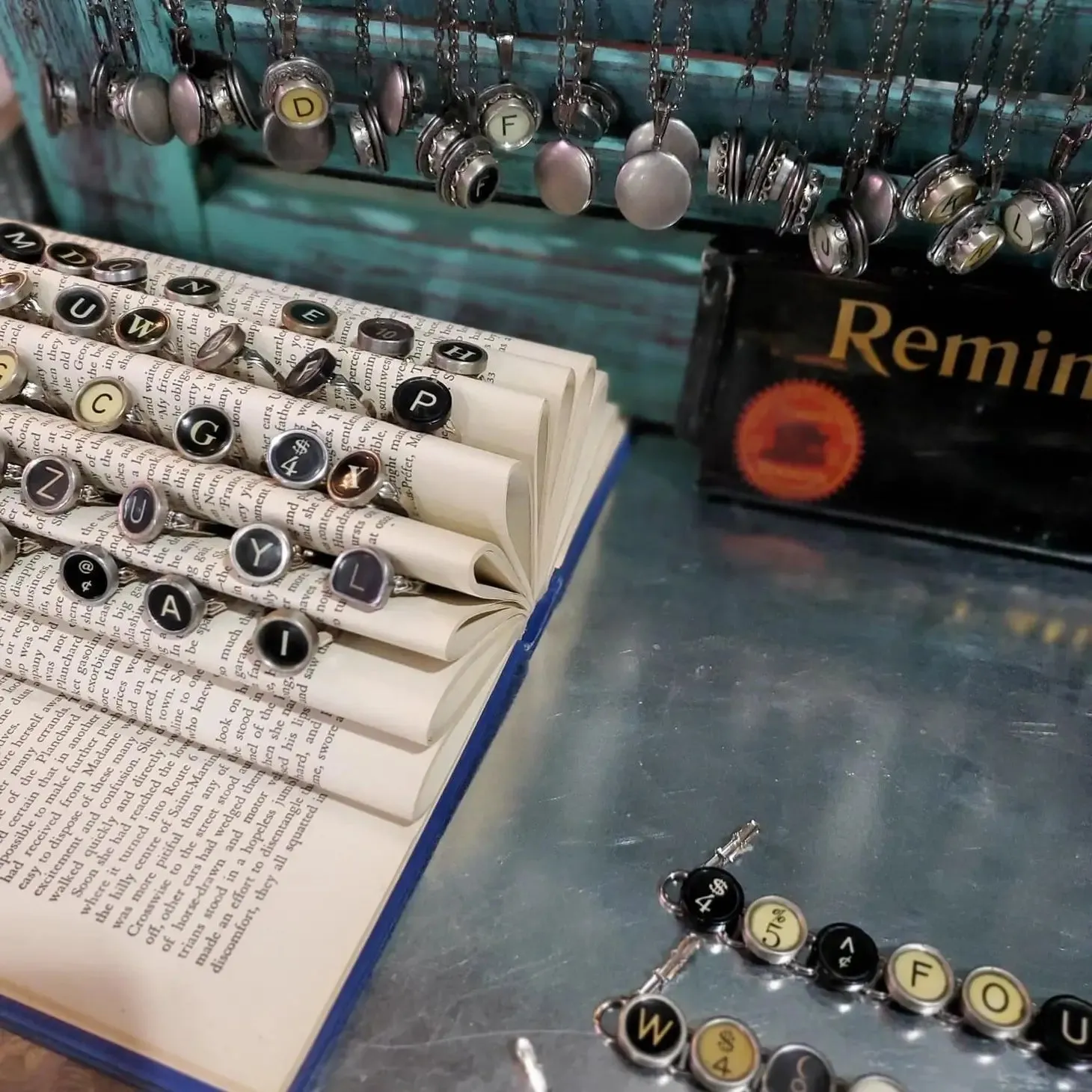 CT Typewriter Key Bracelet