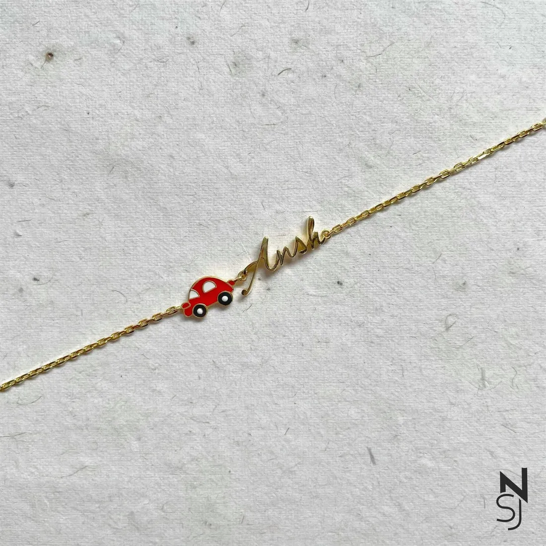 Custom Name Car Bracelet