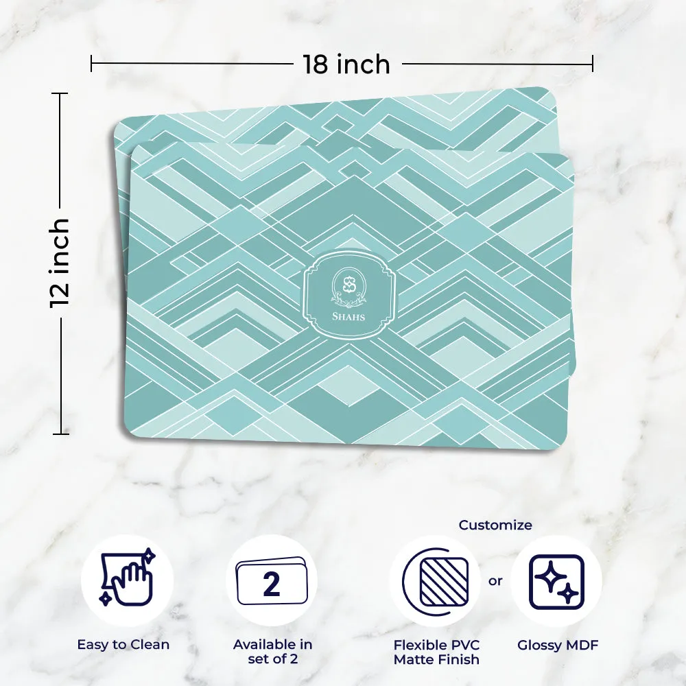 Decadence Tableware Set (4 Placemats & 4 Casters)