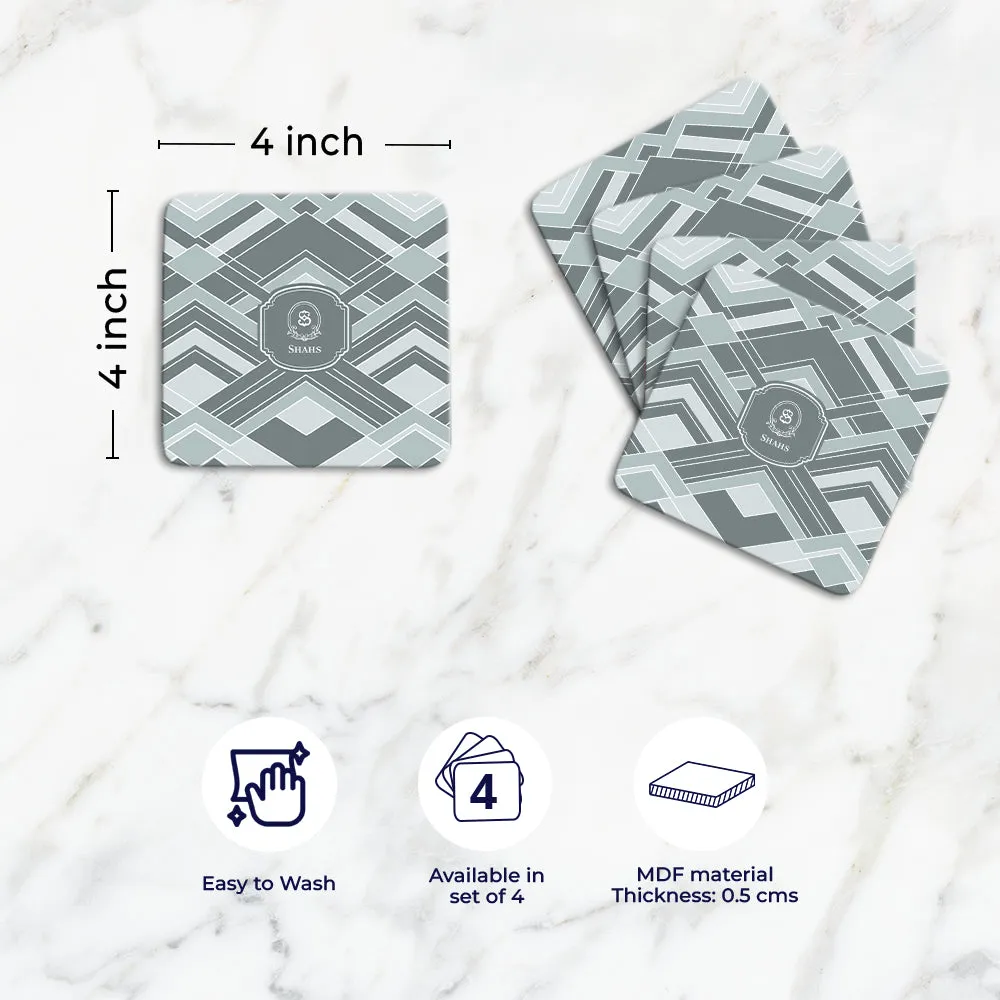 Decadence Tableware Set (4 Placemats & 4 Casters)