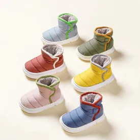 Down Cloth Fabric Plush Boots