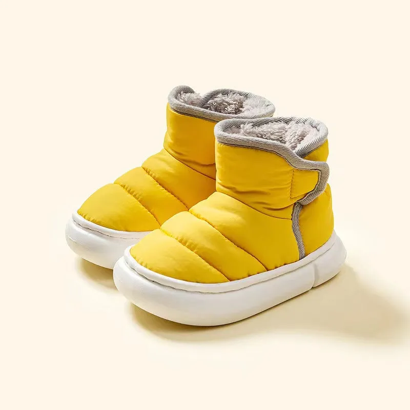Down Cloth Fabric Plush Boots