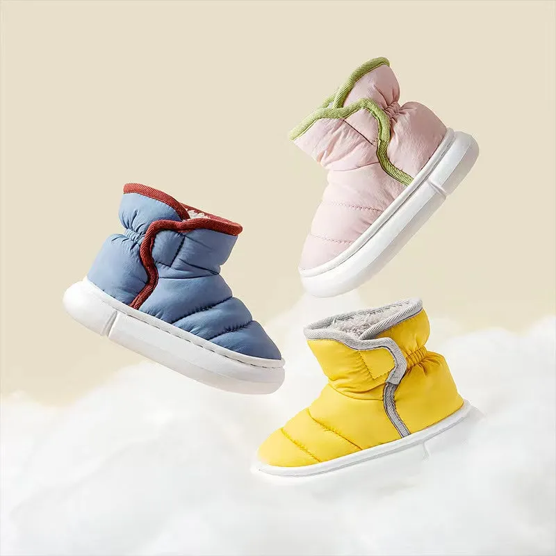 Down Cloth Fabric Plush Boots