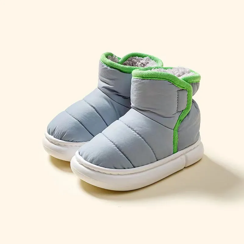 Down Cloth Fabric Plush Boots