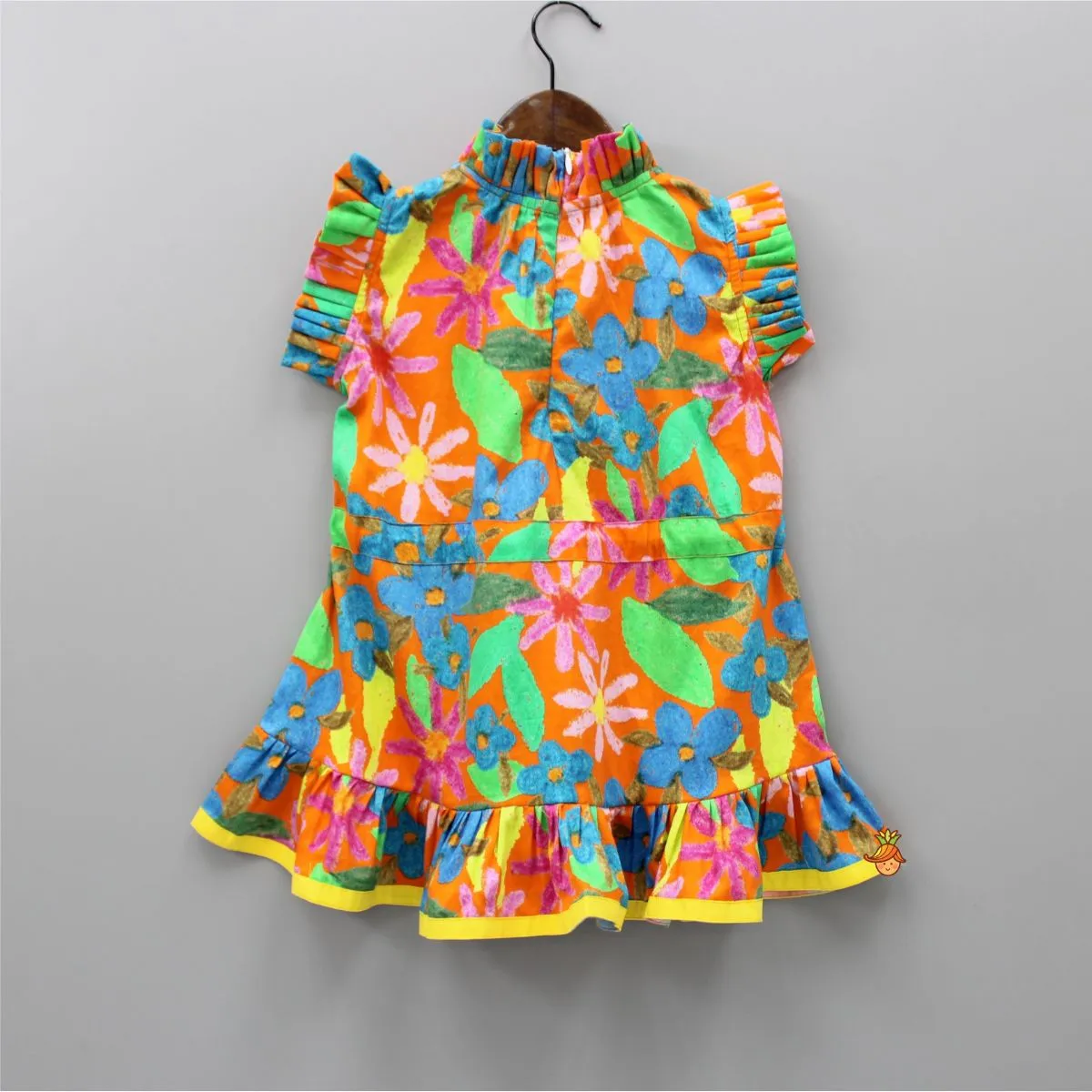 Fancy Multicolour Ruffle Bottom Dress