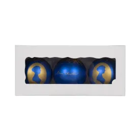 Jane Austen Christmas Bauble Trio