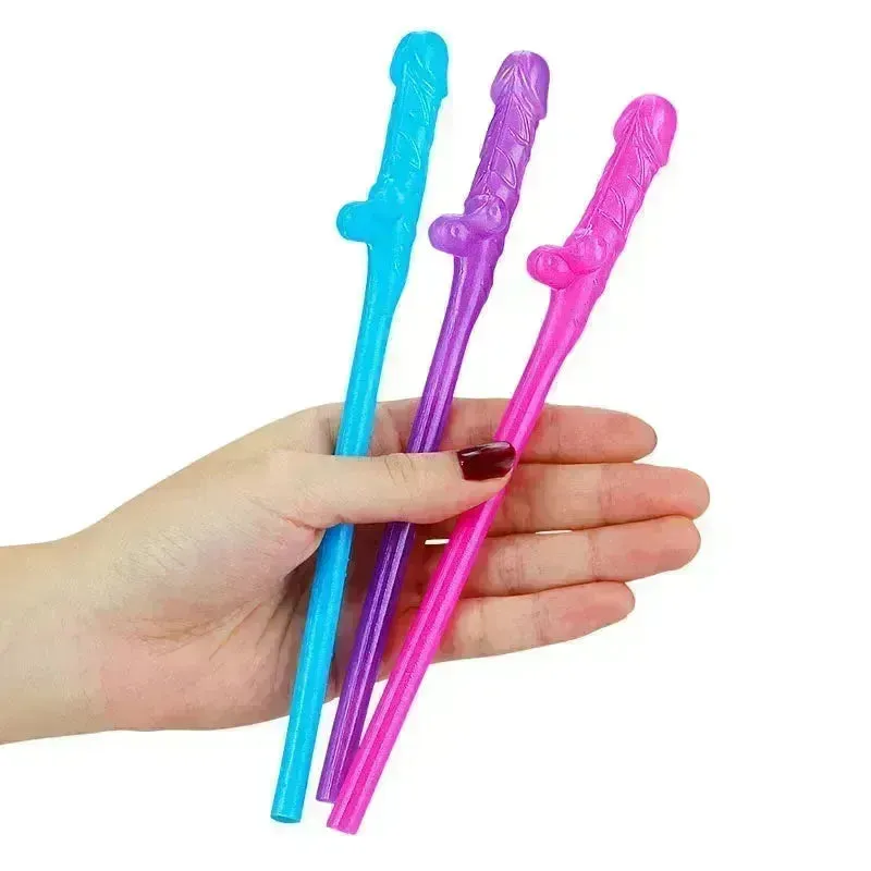 Jokes & Parties Original Willy Straws -  Dicky Straws - Set of 9