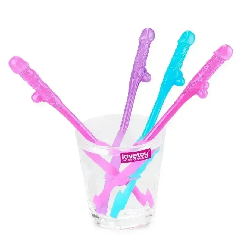 Jokes & Parties Original Willy Straws -  Dicky Straws - Set of 9