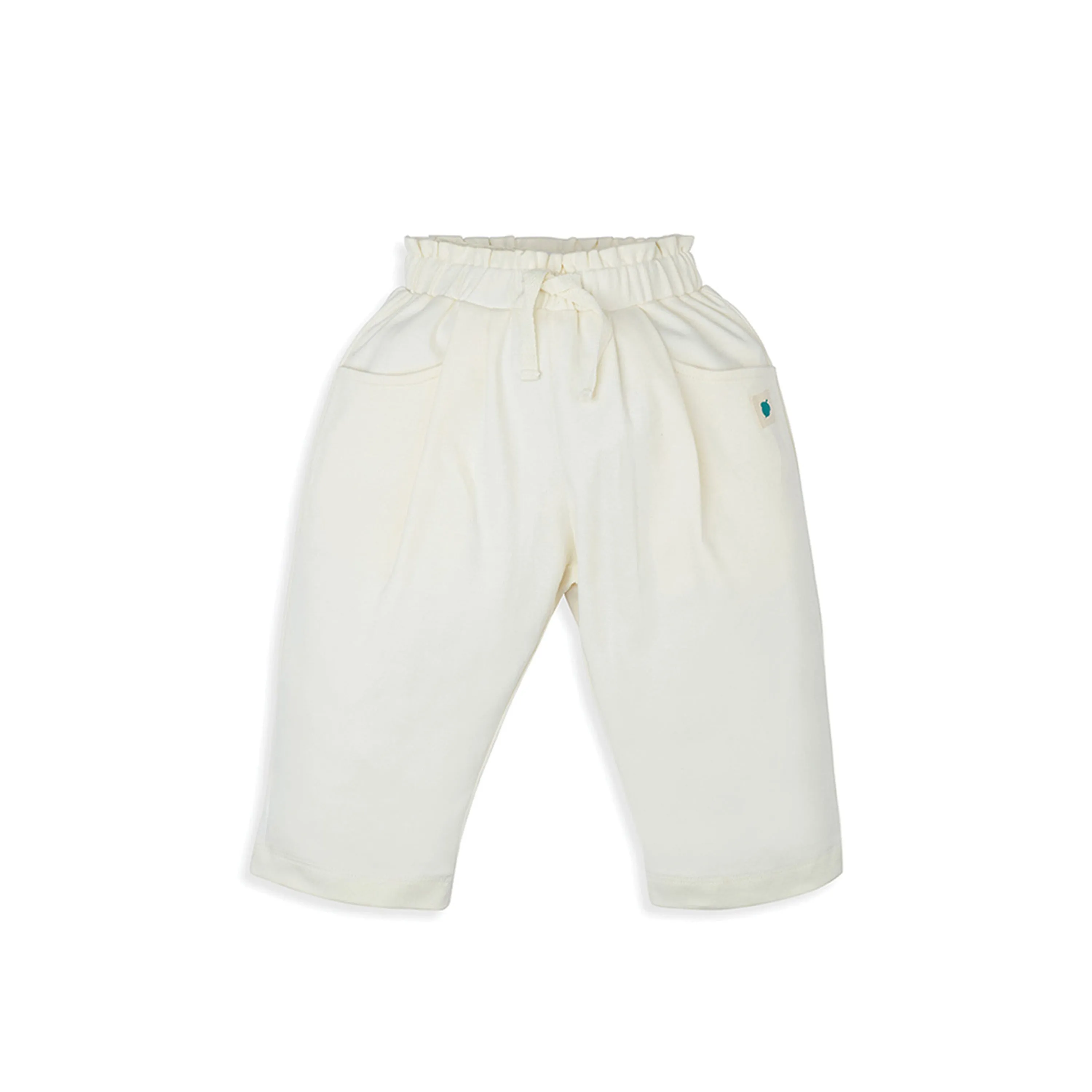 My Milestones Bio-Wash 100% Cotton Daffodil Ruffle Tee Jogger Co-ord Set - Yellow & Vanilla Ice