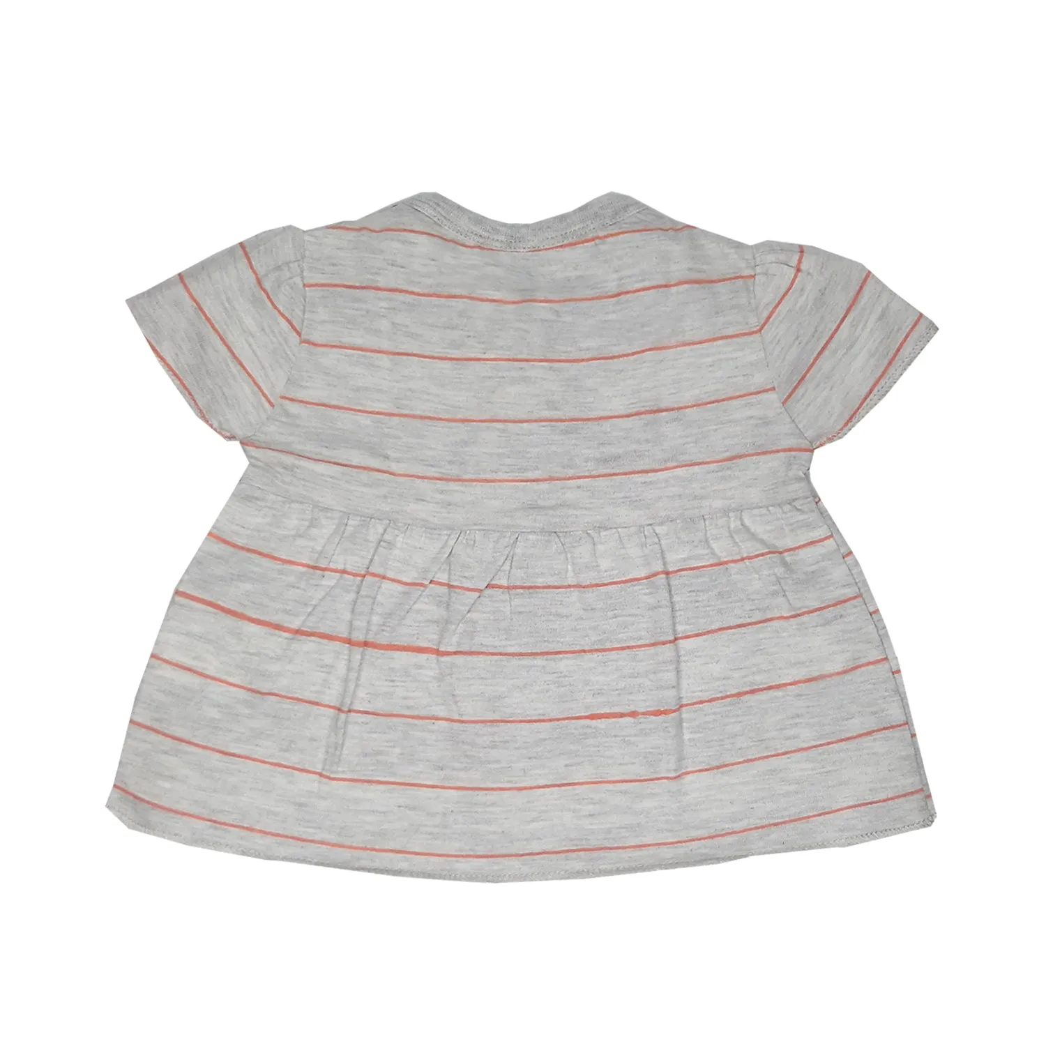 My Milestones T-shirt Half Sleeves Grey Striped / Sage Green Striped - 2 Pc Pack