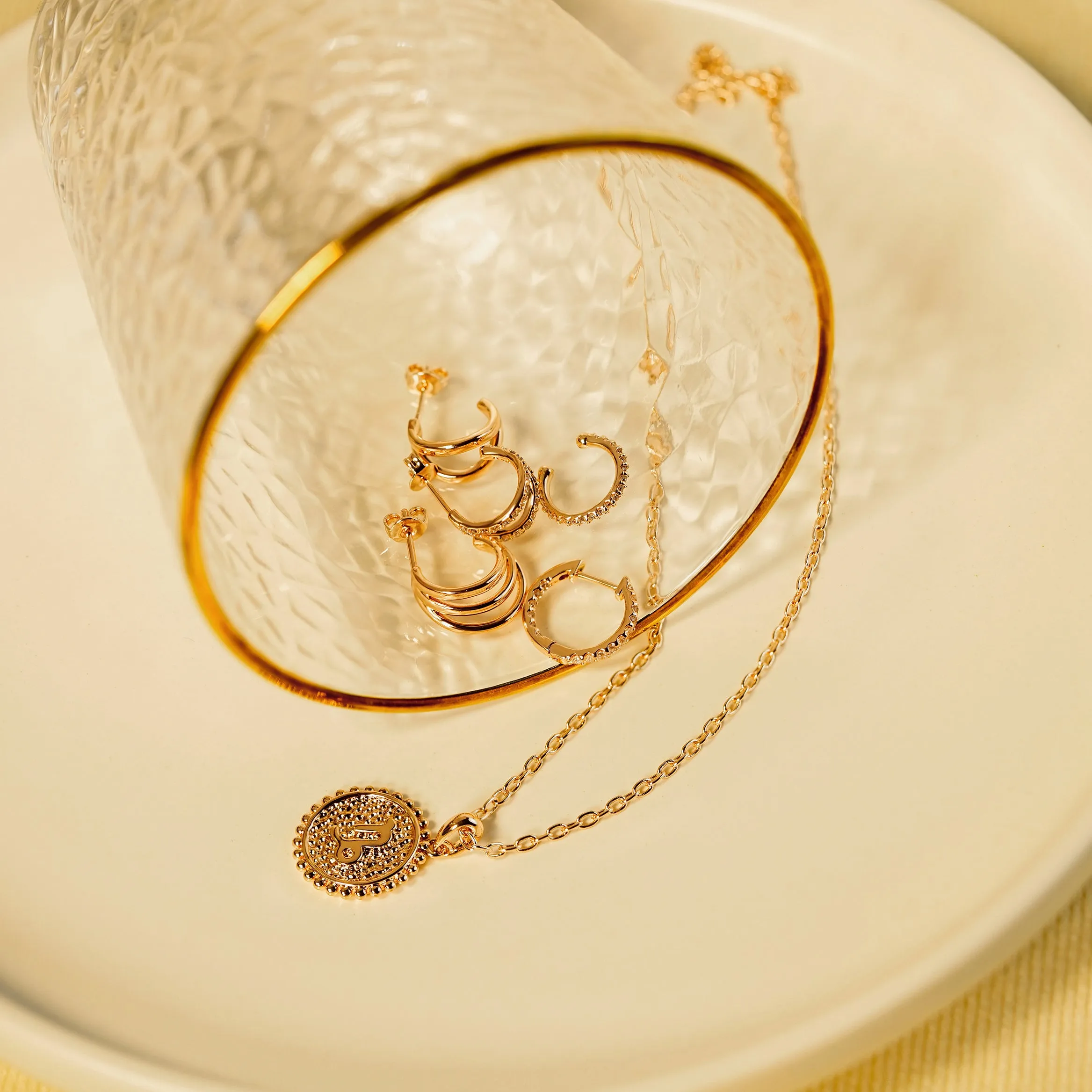 Pave Hoop Earrings