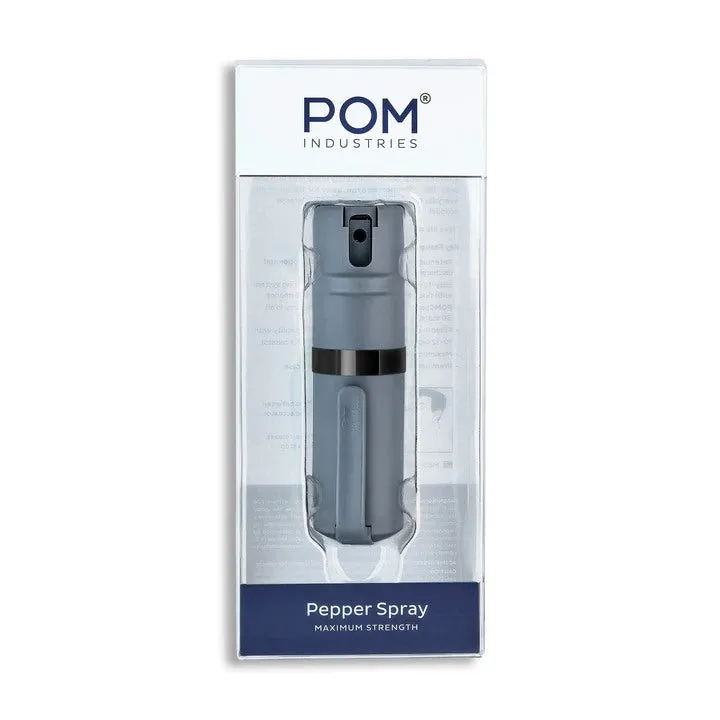 POM Clip Pepper Spray - Grey & Black (1.40% MC)