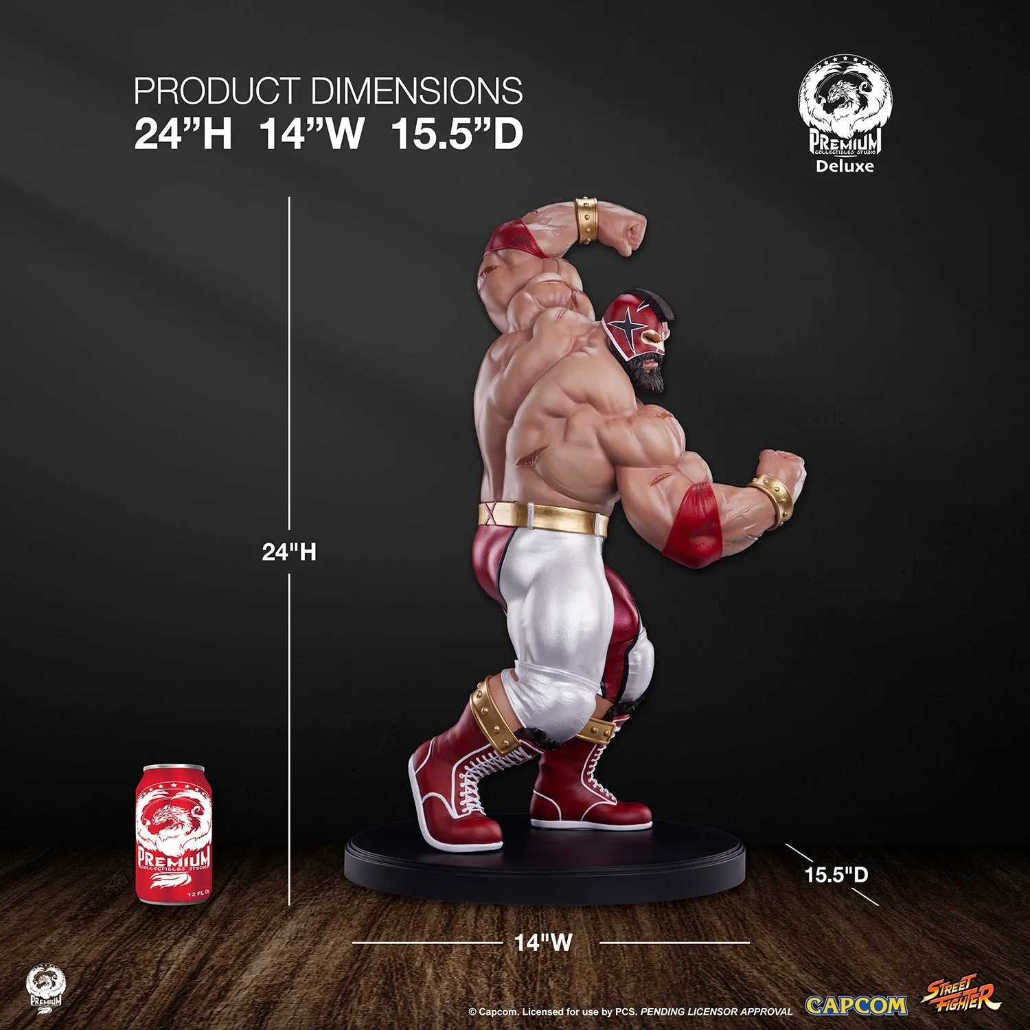 PRE-ORDER: PCS Collectibles Street Fighter 6 Zangief Deluxe Edition Quarter Scale Statue