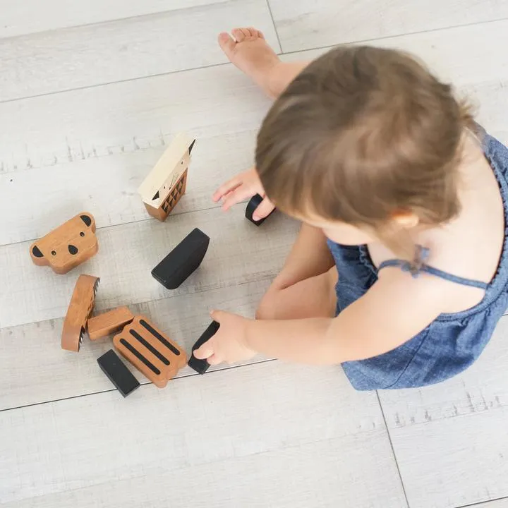 Wooden Animal Tower